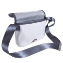 Segeltuchtasche Perle Weiß Grau Vier