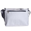Segeltuchtasche Perle Weiß Grau Vier
