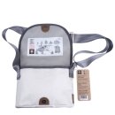 Segeltuchtasche Perle Weiß Grau Vier