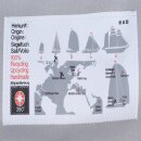 Segeltuchtasche Perle Weiß Grau Vier