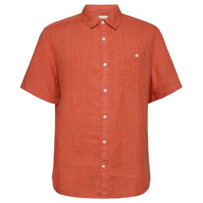 Regular Linen Short Sleeve Shirt Langoustino