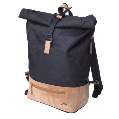 Rucksack Daily Raven Cream aus PET/ Kork