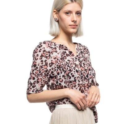 Batist Gep Raglanbluse Rose Quarz