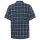 Box Fit Seersucker Short Sleeved Shirt Blue Check