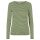 Longsleeve BW schmal geringelt grün/ natur melange S