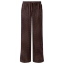 Beach Trousers Print Brown Stripe