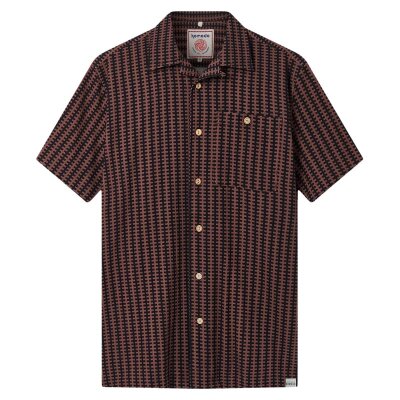 Spindrift Shirt Print Brown Stripe
