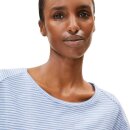 Oneliaa T-Shirt Lovely Stripes Oatmilk-Silky Blue