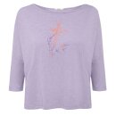 LS T-Shirt Nature Bird Reed Lilac