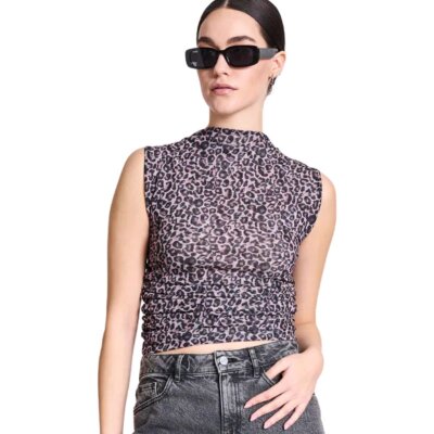 Ruffle Top Laguna Leo Print