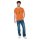 T-Shirt Bike Front Stamp Guide Black Heather Orange