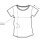 T-Shirt Kids Unisex Hanging On Peach