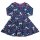 Drehkleid mit Pferdedruck Dark Cobalt Berry