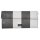 Portemonnaie Wallet Tarp XL Grau Weiß