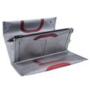 Portemonnaie Wallet Tarp XL Silbern Buchstaben