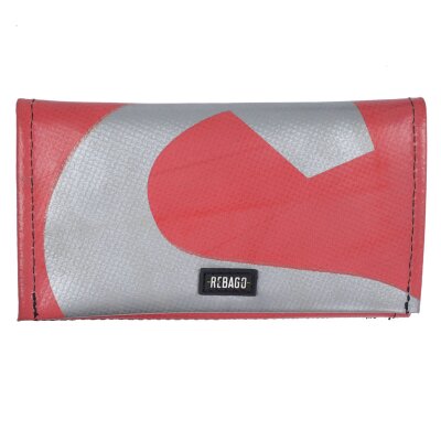 Portemonnaie Wallet Tarp L Silbern Lachsfarben