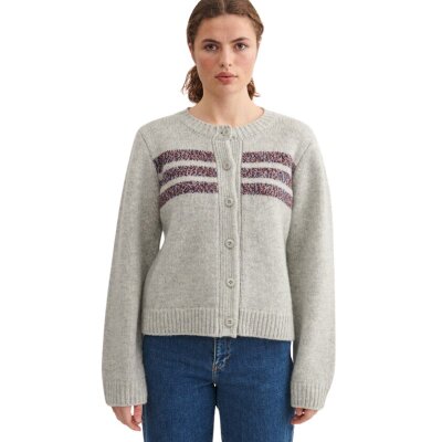 Anche Cardigan light grey mel.