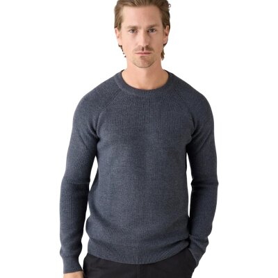 Pullover Crew Neck Sweater Dark Grey Melange