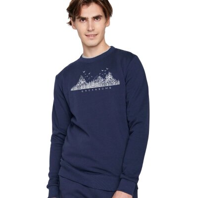 Sweater Nature Mountain Logo Wild Navy