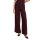 Hose mit weitem Bein Bordeaux