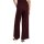 Hose mit weitem Bein Bordeaux
