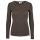 Longsleeve Wolle mokka melange L