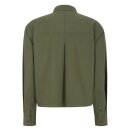 Amira Cropped Shirt Winter Moss