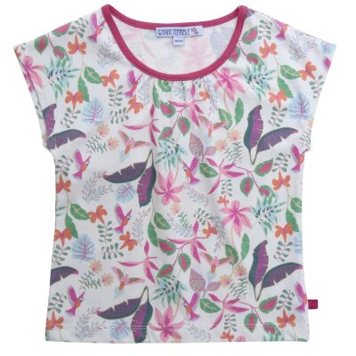 Top mit Colibri und Dschungeldruck