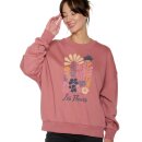 Les Fleurs Core Pullover Dark Rose