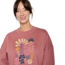 Les Fleurs Core Pullover Dark Rose