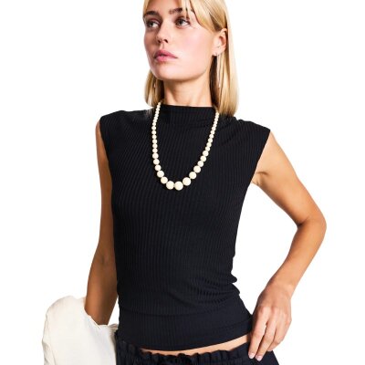 Lyocell Rib T-Shirt Apis Black