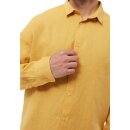 Wes Buttoned Shirt Faded Gold Linen