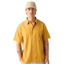 Relaxed structured Short Sleeve Shirt Amber Gold