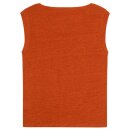 Linen Sleeveless T-Shirt Burnt Brick