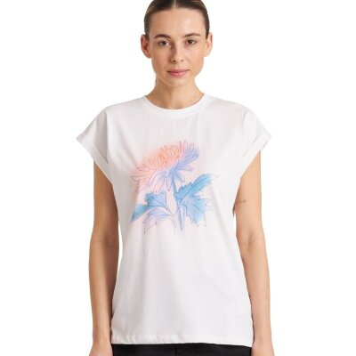 T-Shirt Visby Flower Dream White
