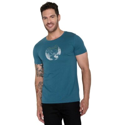 T-Shirt Moose Creek Guide Blue Stone
