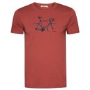 T-Shirt Bike Crop Guide Sunset Red