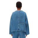 Linen Blend Denim Jacket Sea Salt