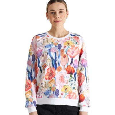 Sweatshirt Ystad Fantasy Flowers Multi Color M
