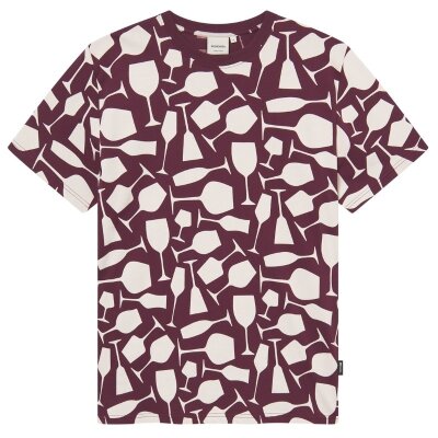 T-Shirt Stockholm Wine Cups Fig Red M