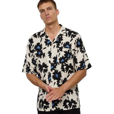 Hemd Cactus Bloom Electric Blue