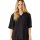 Loose Linen Blend Short Sleeve Shirt Black Jet