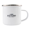 Forest Camper Emaille Tasse