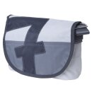 Segeltuchtasche Perle Weiss Grau Sieben
