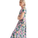 Veronica Dress Inky Fronds Chalk Mix