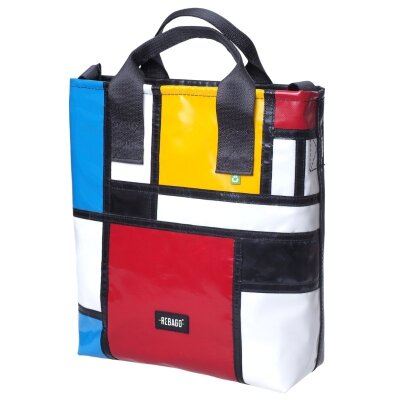 Shopper Albert blau gelb rot weiß