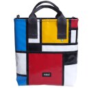 Shopper Albert blau gelb rot weiß